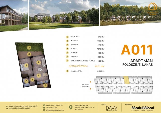 Eladó téglalakás, Balatonföldváron, Rákóczi Ferenc utcában