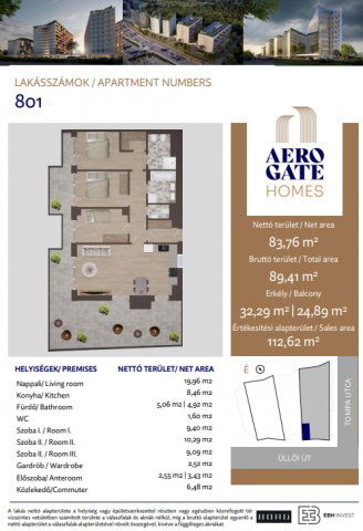 Eladó téglalakás, Budapesten, XIX. kerületben, Tompa utcában