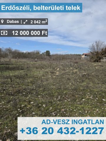 Eladó telek, Dabason 12 M Ft / költözzbe.hu