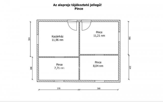 Eladó családi ház, Téten 18.9 M Ft, 2 szobás