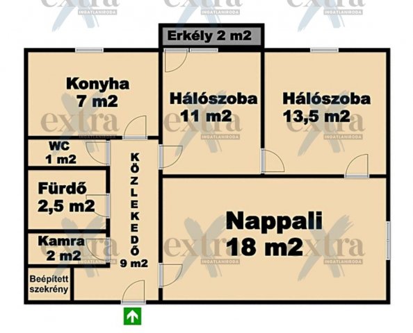 Eladó panellakás, Szegeden 61.9 M Ft, 3 szobás