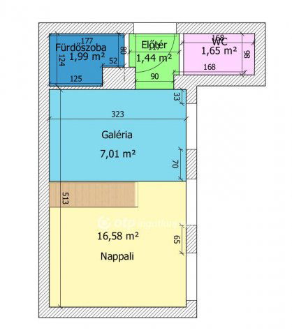 Eladó téglalakás, Budapesten, VI. kerületben 63.9 M Ft, 1 szobás