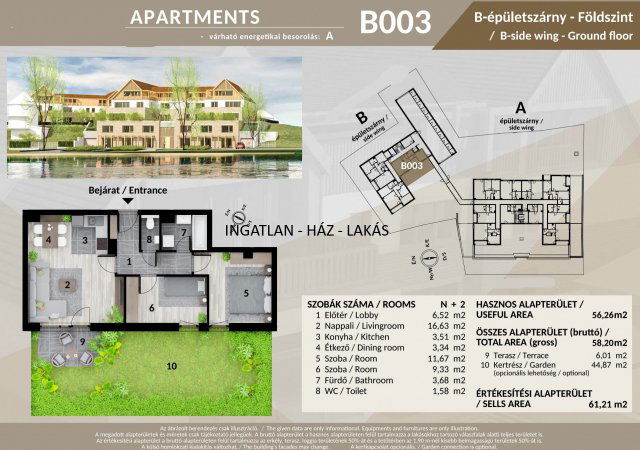 Eladó téglalakás, Veresegyházon 86.91 M Ft, 3 szobás