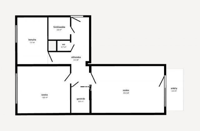 Eladó panellakás, Miskolcon 33.9 M Ft, 2 szobás