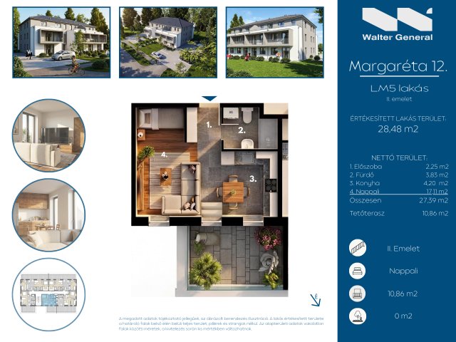 Eladó téglalakás, Hegyeshalomban 32.89 M Ft, 1 szobás