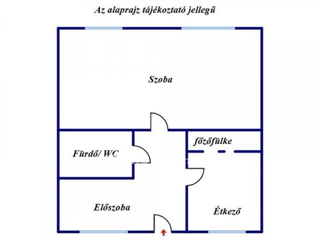 Eladó téglalakás, Szegeden 55 M Ft, 1 szobás