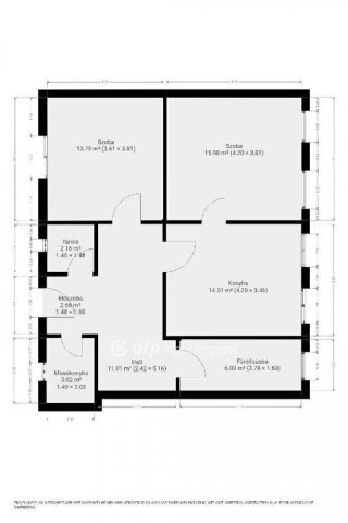 Eladó családi ház, Mezőkeresztesen 14 M Ft, 2 szobás