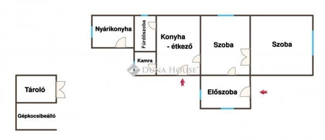Eladó családi ház, Ráckevén 45.5 M Ft, 3 szobás