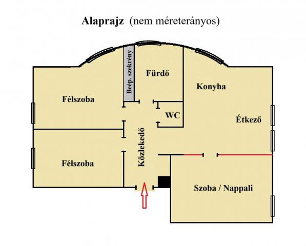 Eladó téglalakás, Ajkán, Szent István úton 39.8 M Ft