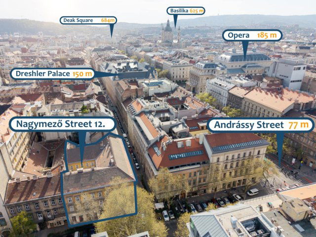 Eladó téglalakás, Budapesten, VI. kerületben 94.9 M Ft, 2 szobás