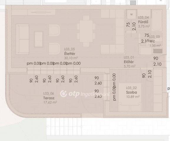 Eladó téglalakás, Balatonalmádiban 92.72 M Ft, 2 szobás