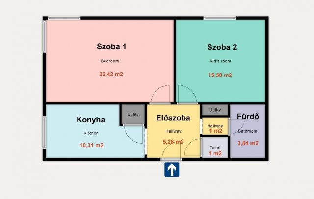 Eladó téglalakás, Kiskunhalason 34.9 M Ft, 2 szobás