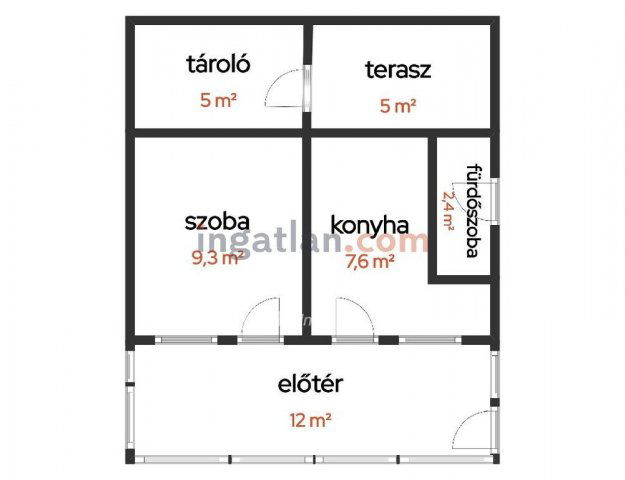 Eladó nyaraló, Tiszakécskén 13.9 M Ft, 1 szobás