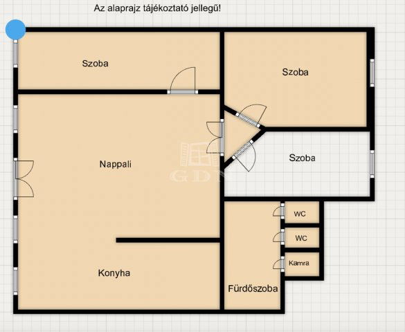 Eladó iroda, Budapesten, VII. kerületben 54.9 M Ft, 3+1 szobás