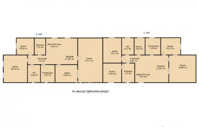 Eladó sorház, Hajdúsámsonon 89 M Ft, 4 szobás