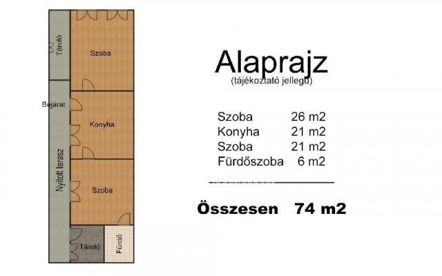 Eladó családi ház, Lázin 18.9 M Ft, 2 szobás