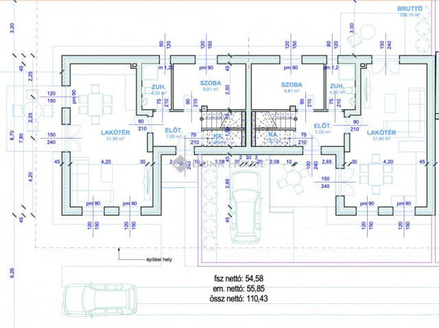 Eladó ikerház, Budapesten, XVIII. kerületben 109.99 M Ft