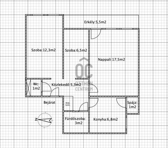 Eladó téglalakás, Szekszárdon 31.9 M Ft, 3 szobás