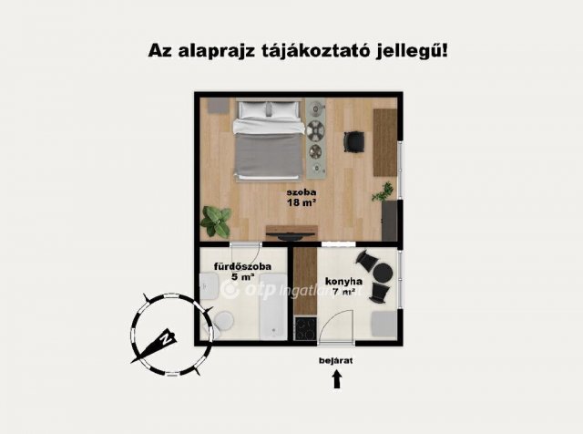 Eladó téglalakás, Budapesten, VIII. kerületben 39.9 M Ft