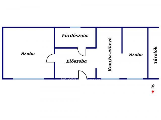 Eladó családi ház, Sajószentpéteren 16 M Ft, 2 szobás