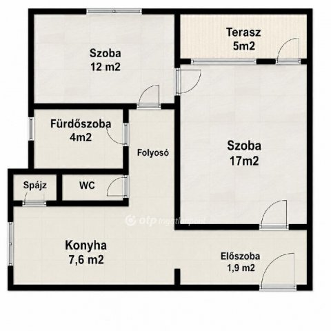 Eladó téglalakás, Debrecenben 53.99 M Ft, 2 szobás