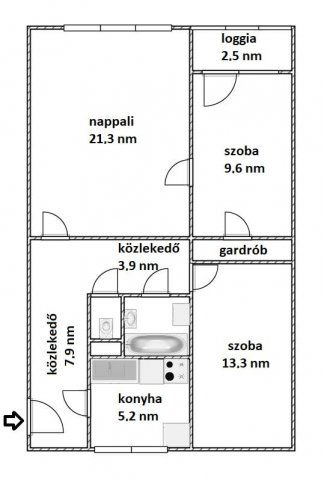 Eladó panellakás, Budapesten, XIII. kerületben 74.9 M Ft