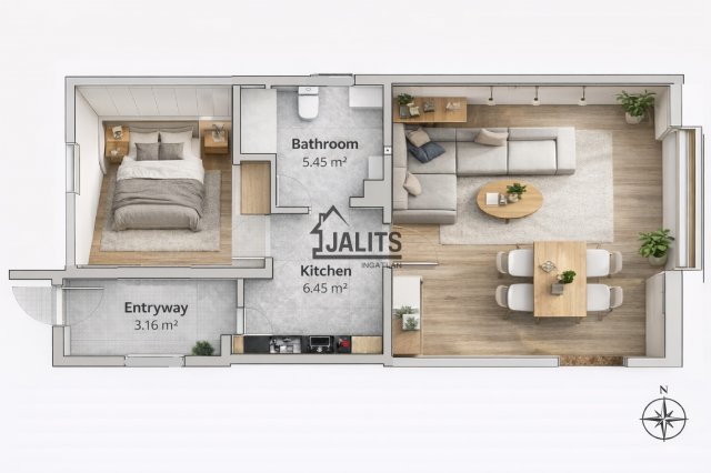 Kiadó téglalakás, albérlet, Budapesten, I. kerületben, 2 szobás