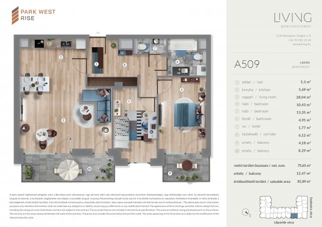 Eladó téglalakás, Budapesten, XIII. kerületben, Szabolcs utcában
