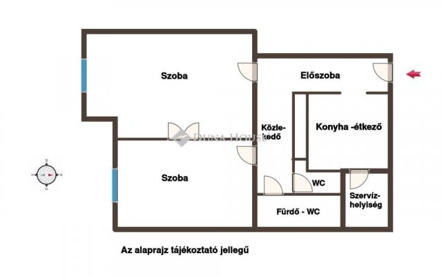 Kiadó téglalakás, albérlet, Budapesten, V. kerületben, 2 szobás