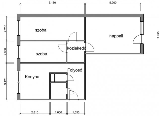 Eladó panellakás, Debrecenben 65.9 M Ft, 3 szobás