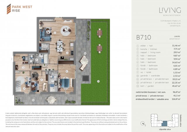 Eladó téglalakás, Budapesten, XIII. kerületben, Szabolcs utcában