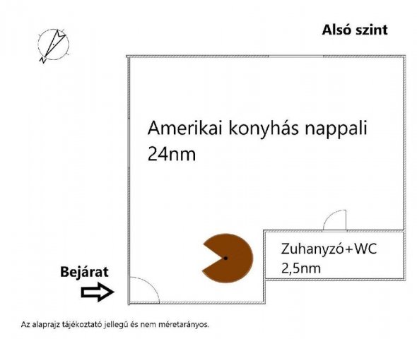 Eladó téglalakás, Szentendrén 64.5 M Ft, 2 szobás