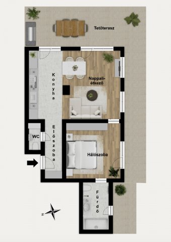 Kiadó téglalakás, albérlet, XIII. kerületben, Bessenyei utcában