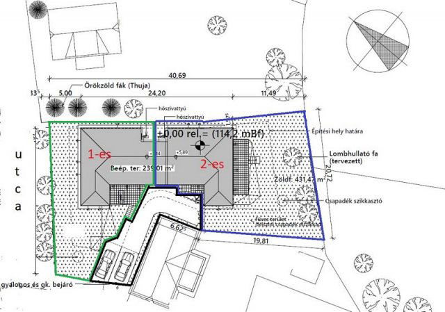 Eladó ikerház, Ercsiben 60 M Ft, 4 szobás / költözzbe.hu