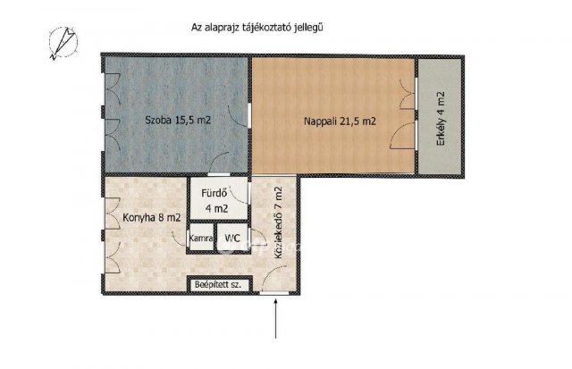 Eladó téglalakás, Halásztelken 52.9 M Ft, 2 szobás