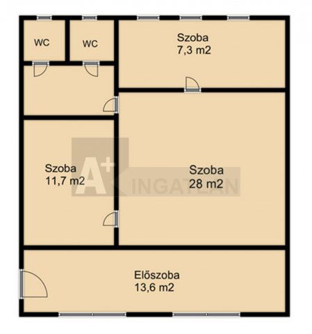 Kiadó iroda, Deszken 180 E Ft / hó, 3 szobás