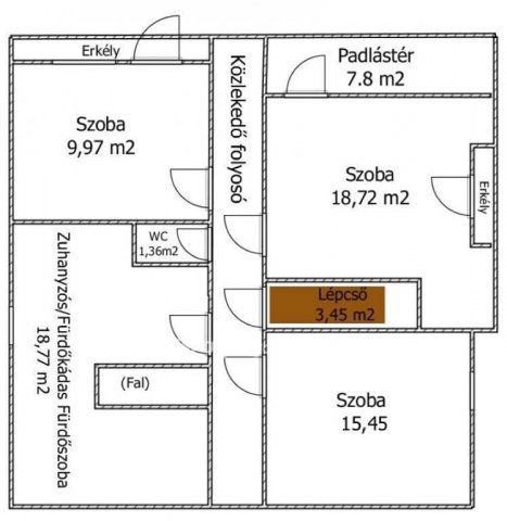 Eladó családi ház, Bakson 80 M Ft, 3+3 szobás
