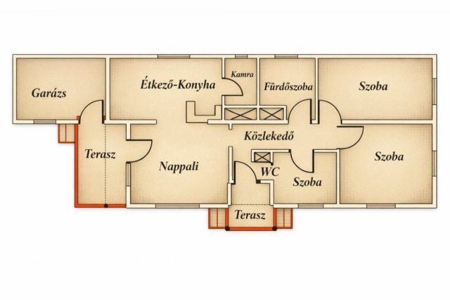 Eladó családi ház, Derecskén 59.5 M Ft, 2+1 szobás