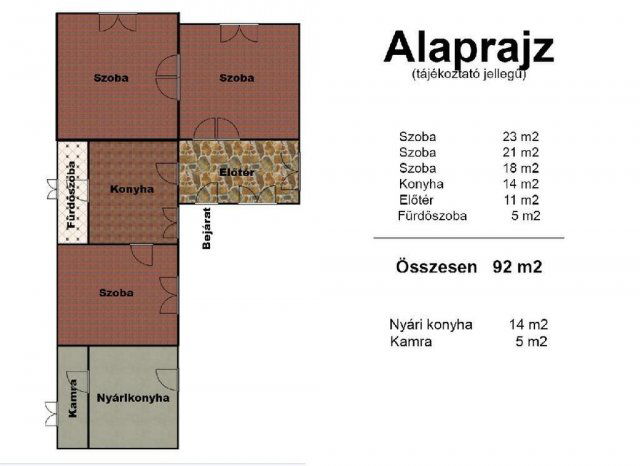 Eladó családi ház, Bakonypéterden 44.9 M Ft, 3 szobás
