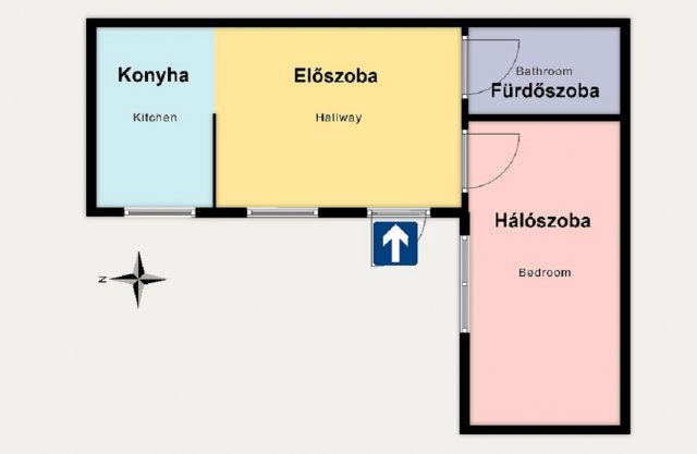 Eladó téglalakás, Kiskunhalason 28 M Ft, 1 szobás