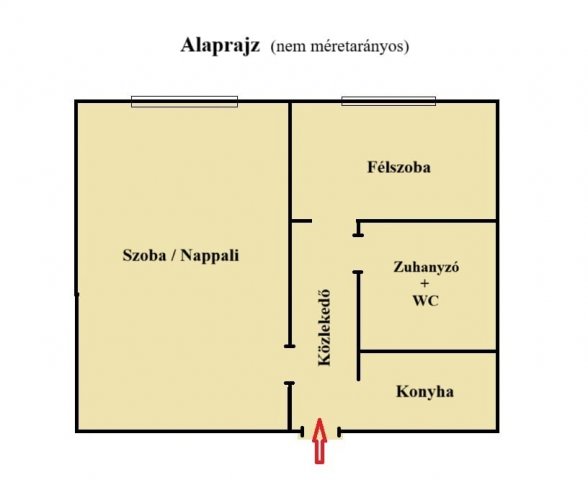 Eladó panellakás, Ajkán, Kossuth utcában 29.7 M Ft, 1+1 szobás