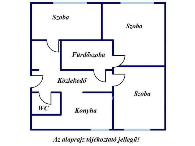 Eladó téglalakás, Nyíregyházán 48.8 M Ft, 3 szobás