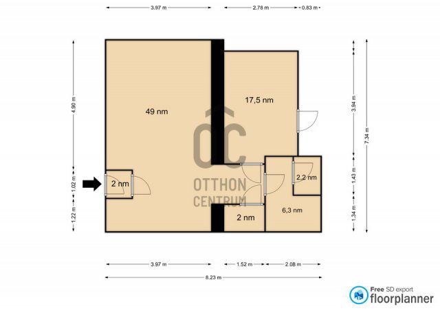 Eladó ipari ingatlan, Budapesten, VII. kerületben 54.9 M Ft