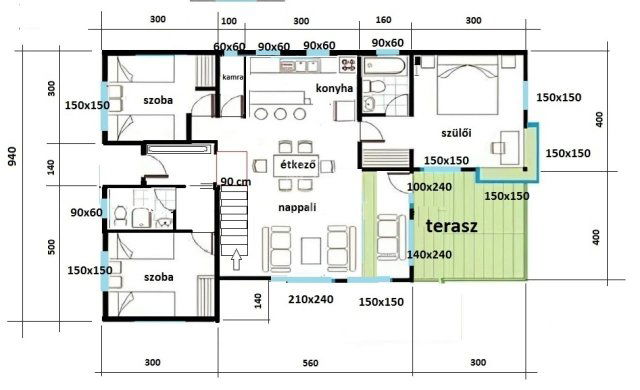 Eladó családi ház, Kecskeméten 69 M Ft, 4 szobás