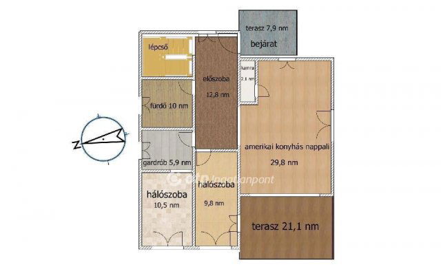 Eladó családi ház, Kiskunlacházán 140.9 M Ft, 3 szobás