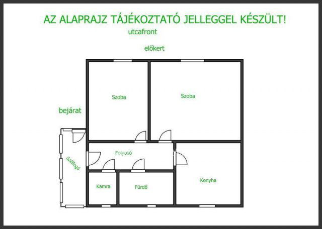 Eladó családi ház, Komádiban 8.5 M Ft, 2 szobás