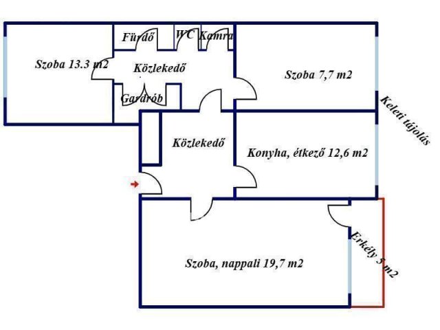 Eladó téglalakás, Nyíregyházán 64.9 M Ft, 2+1 szobás