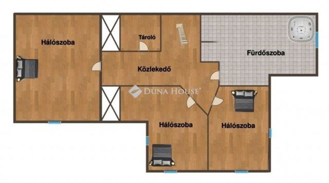 Eladó ikerház, Budapesten, XVIII. kerületben 130 M Ft, 4 szobás