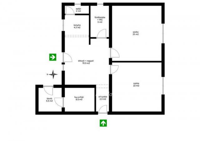 Eladó családi ház, Tégláson 75 M Ft, 2 szobás