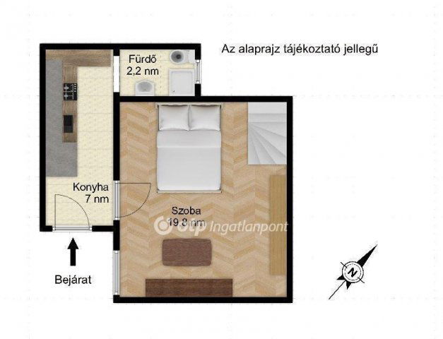 Eladó téglalakás, Budapesten, VII. kerületben 43.5 M Ft